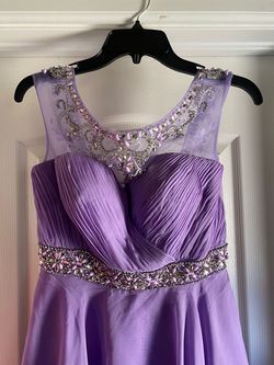 Aspeed Purple Size 4 Jewelled Prom Cocktail Dress on Queenly