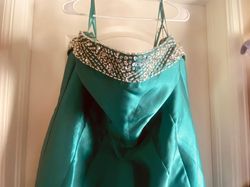 Mac Duggal Green Size 20 Emerald Plus Size Prom Mermaid Dress on Queenly
