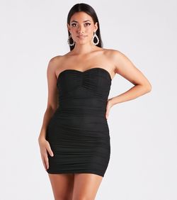 Style 05103-5014 Windsor Black Size 4 Sheer Mini Cocktail Dress on Queenly