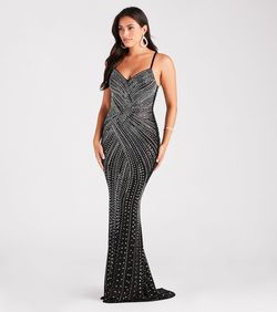 Style 05002-7341 Windsor Black Size 0 Straight Dress on Queenly