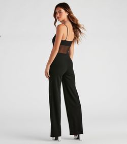 Style 06502-2236 Windsor Black Size 0 Cocktail Tall Height Jumpsuit Dress on Queenly