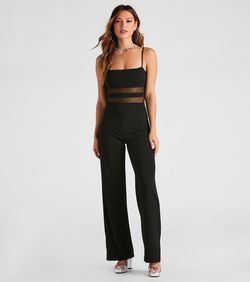 Style 06502-2236 Windsor Black Size 0 Cocktail Tall Height Jumpsuit Dress on Queenly
