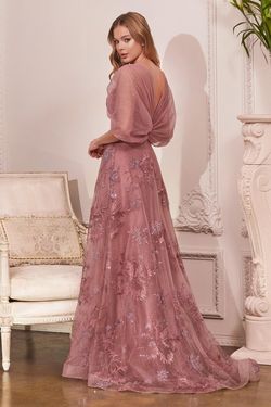 Style CDOC008 Cinderella Divine Pink Size 10 Prom Cdoc008 Floor Length Military A-line Dress on Queenly