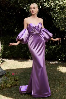 Style CD983 Cinderella Divine Purple Size 18 Plus Size Sweetheart Mermaid Dress on Queenly