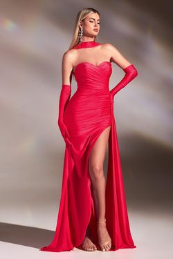 Style CD886 Cinderella Divine Pink Size 8 Floor Length Side slit Dress on Queenly