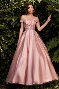 Style CDJ823 Cinderella Divine Pink Size 6 Military Prom Flare A-line Dress on Queenly