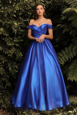 Style CDJ823 Cinderella Divine Blue Size 6 Cdj823 Prom Tall Height A-line Dress on Queenly