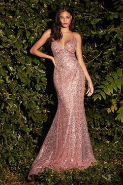 Style CDCH235 Cinderella Divine Pink Size 4 V Neck Cdch235 Mermaid Dress on Queenly