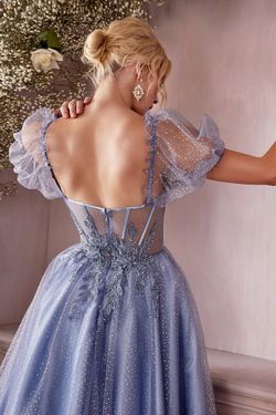 Style CD0187 Cinderella Divine Blue Size 20 A-line Plus Size Cocktail Dress on Queenly