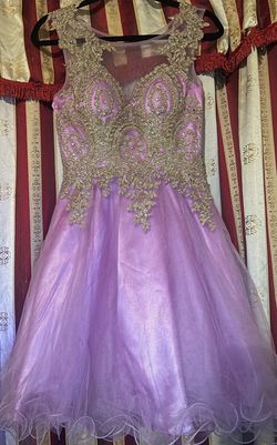 May queen Purple Size 6 Bridgerton Free Shipping Embroidery Homecoming Ball gown on Queenly