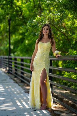 Yellow Size 2 Side slit Dress on Queenly