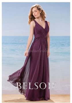 Style L184016 Jasmine Belsoie Purple Size 12 Pageant Plus Size Prom A-line Dress on Queenly