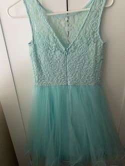 Dancing Queen Green Size 8 Lace Sunday Pageant Jersey Cocktail Dress on Queenly