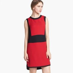 Vince Camuto Red Size 0 Keyhole Straight Polyester Cocktail Dress on Queenly