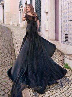 Style Taryn Maggie Sottero Black Size 14 Floor Length Tall Height A-line Dress on Queenly