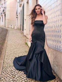 Style Taryn Maggie Sottero Black Size 14 Plus Size Taryn Floor Length A-line Dress on Queenly