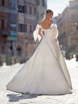 Style Deva Nicole Milano White Size 10 Floor Length Custom Deva Mini Embroidery A-line Dress on Queenly