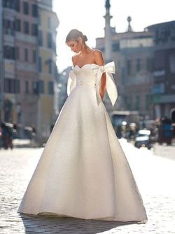 Style Deva Nicole Milano White Size 10 Floor Length Custom Deva Mini Embroidery A-line Dress on Queenly