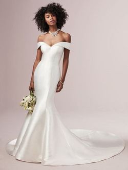 Style Josie Maggie Sottero White Size 18 Tall Height Plus Size Sleeves Floor Length A-line Dress on Queenly