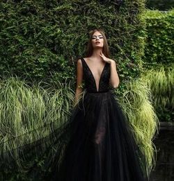 Style Sirius Pollardi Black Size 12 Custom Tall Height A-line Dress on Queenly