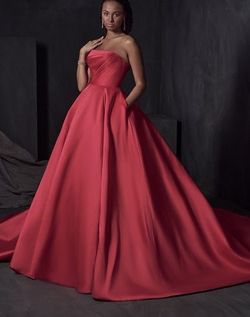 Style Alera Maggie Sottero Red Size 10 Pageant A-line Dress on Queenly