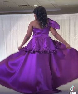 Purple Size 14 Jumpsuit Dress on Queenly