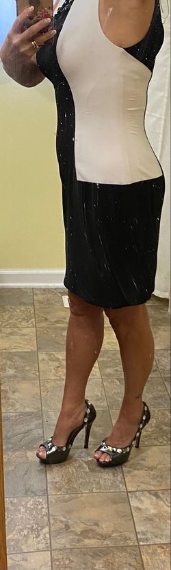 Johnathan Kayne Black Size 8 50 Off High Neck Interview Sorority Formal Cocktail Dress on Queenly