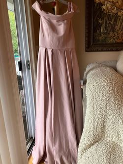 Ieena for MacDuggal Light Pink Size 10 Floor Length Ball gown on Queenly