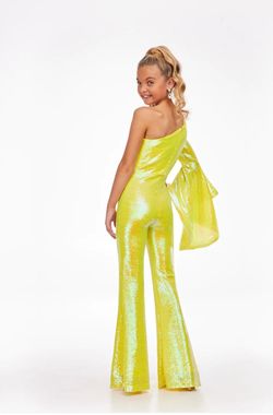 Style Kids 8110 Ashley Lauren Green Size 10 Pageant Fun Fashion Jumpsuit Dress on Queenly
