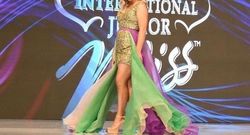 Ashley Lauren Multicolor Size 12 Mardi Gras Plunge Jumpsuit Dress on Queenly