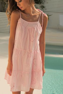 Style SW20-5079 Seven Wonders Pink Size 4 Military Mini Jersey Floor Length A-line Dress on Queenly