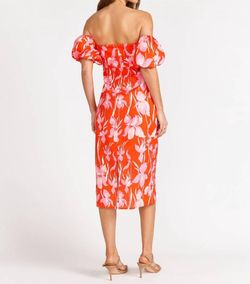 Style 1-106277534-2791 LENA Red Size 12 Free Shipping Pattern Print Cocktail Dress on Queenly
