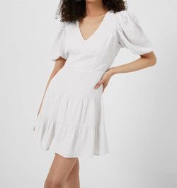 Style 1-1646264245-2168 FRENCH CONNECTION White Size 8 Keyhole Sorority Free Shipping Mini Cocktail Dress on Queenly