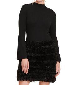 Style 1-1911904336-2588 Tyler Boe Black Size 0 Sleeves Polyester Free Shipping Tall Height Cocktail Dress on Queenly