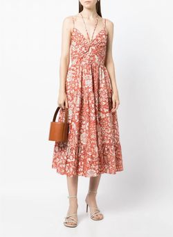 Style 1-2048338268-2168 Ulla Johnson Orange Size 8 Halter Cocktail Dress on Queenly