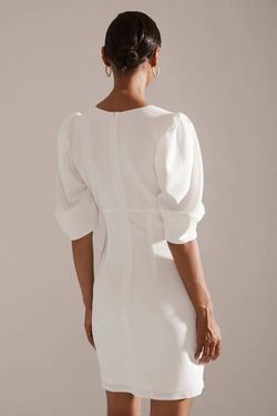 Style 1-2429251621-3236 krisa White Size 4 Free Shipping Tall Height Cocktail Dress on Queenly