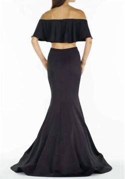 Style 1-3140928264-2168 ALYCE PARIS Black Size 8 Floor Length Military Tall Height Mermaid Dress on Queenly