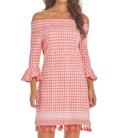 Style 1-3561902853-2696 Cabana Life Red Size 12 Coral Cocktail Dress on Queenly