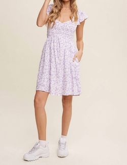 Style 1-3707085662-2696 Listicle Purple Size 12 Plus Size Tall Height Lavender Floral Sorority Cocktail Dress on Queenly