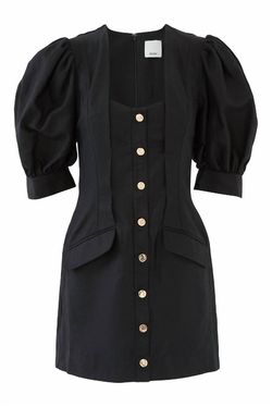 Style 1-4197354808-5481 ACLER Black Size 12 Sleeves Mini A-line Cocktail Dress on Queenly