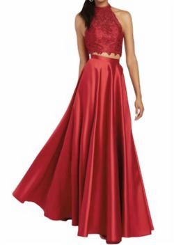 Style 1-4239151311-1498 ALYCE PARIS Red Size 4 Lace Free Shipping A-line Dress on Queenly