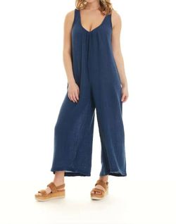 Style 8192004 Alex Evening Plus Size 18 Blue Formal Jumpsuit on