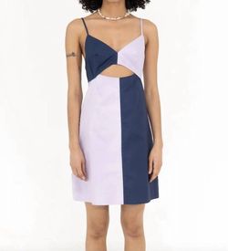 Style 1-540921922-3471 find me now Multicolor Size 4 Sorority A-line Navy Cocktail Dress on Queenly