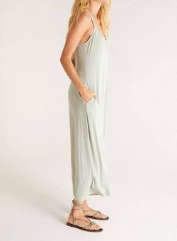 Style 1-734879516-3014 Z Supply Green Size 8 Floor Length Jersey Tall Height Jumpsuit Dress on Queenly