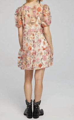 Style 1-828774343-3855 saltwater LUXE Multicolor Size 0 Polyester Mini Floral Sorority Cocktail Dress on Queenly