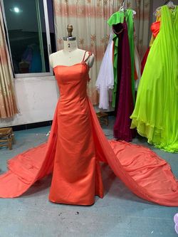 Orange Size 00 Straight Dress on Queenly