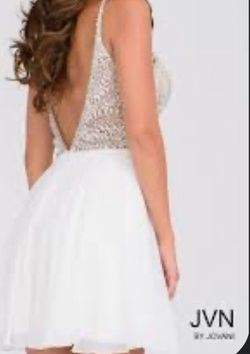 Jovani White Size 8 Floor Length 50 Off A-line Dress on Queenly