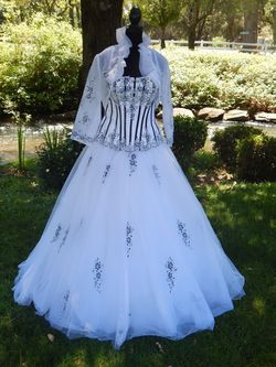 PC Mary's White Size 8 Fitted 50 Off 70 Off Quinceanera A-line Dress on Queenly