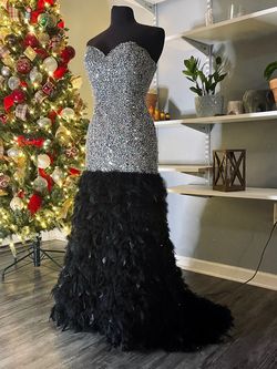 Rachel Allan Black Size 6 Prom Pageant 70 Off Floor Length Mermaid Dress on Queenly