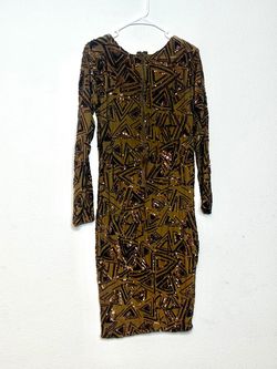 Gold Size 24 Cocktail Dress on Queenly